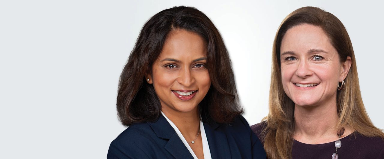 Headshots of BBH employees, Nadira Hardial and Sarah Holmes