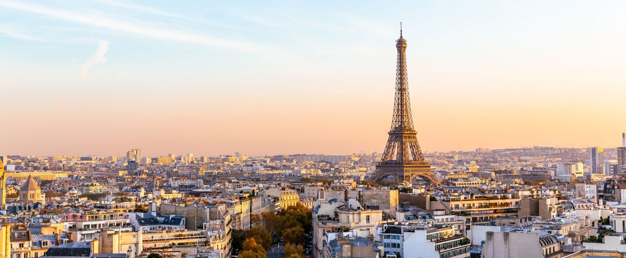 Paris cityscape; Eiffel Tower