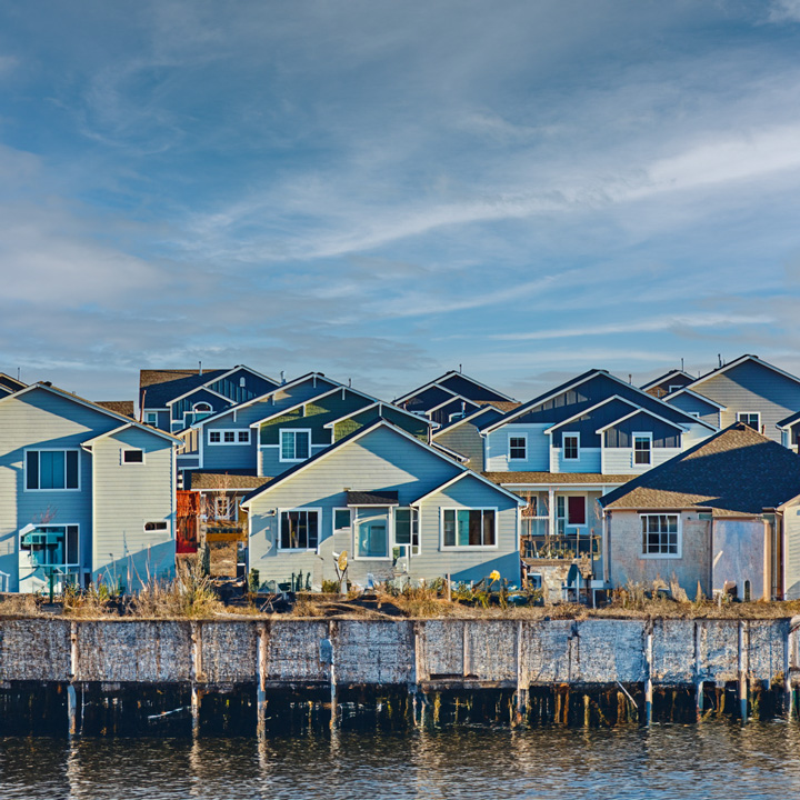 Residential Housing Background. 