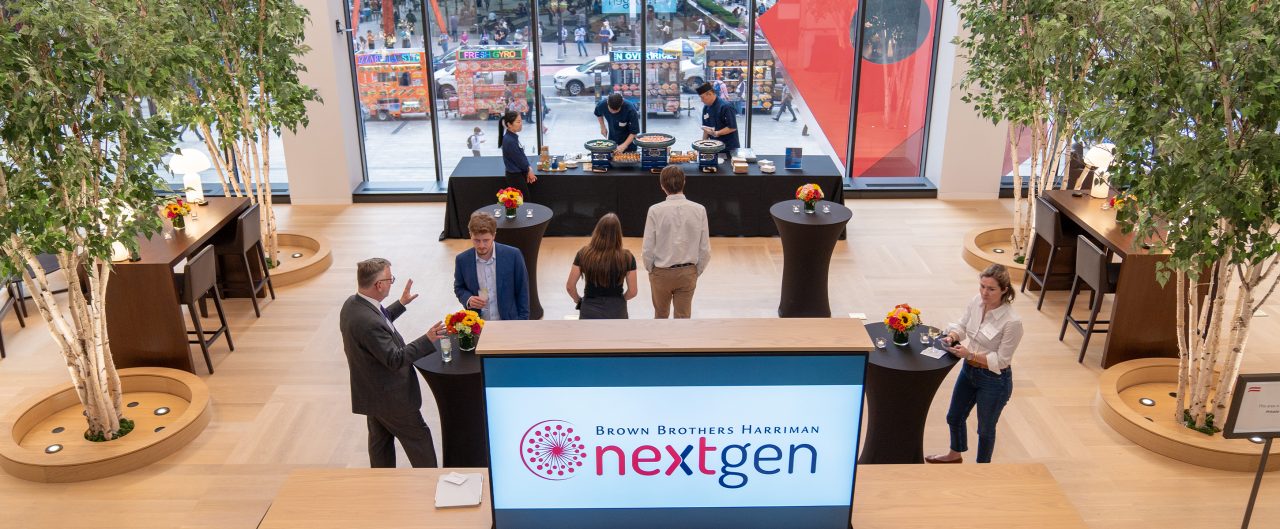 people in room at event