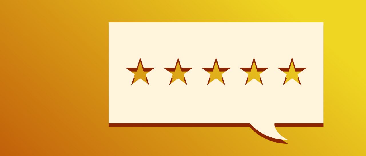 five stars review box