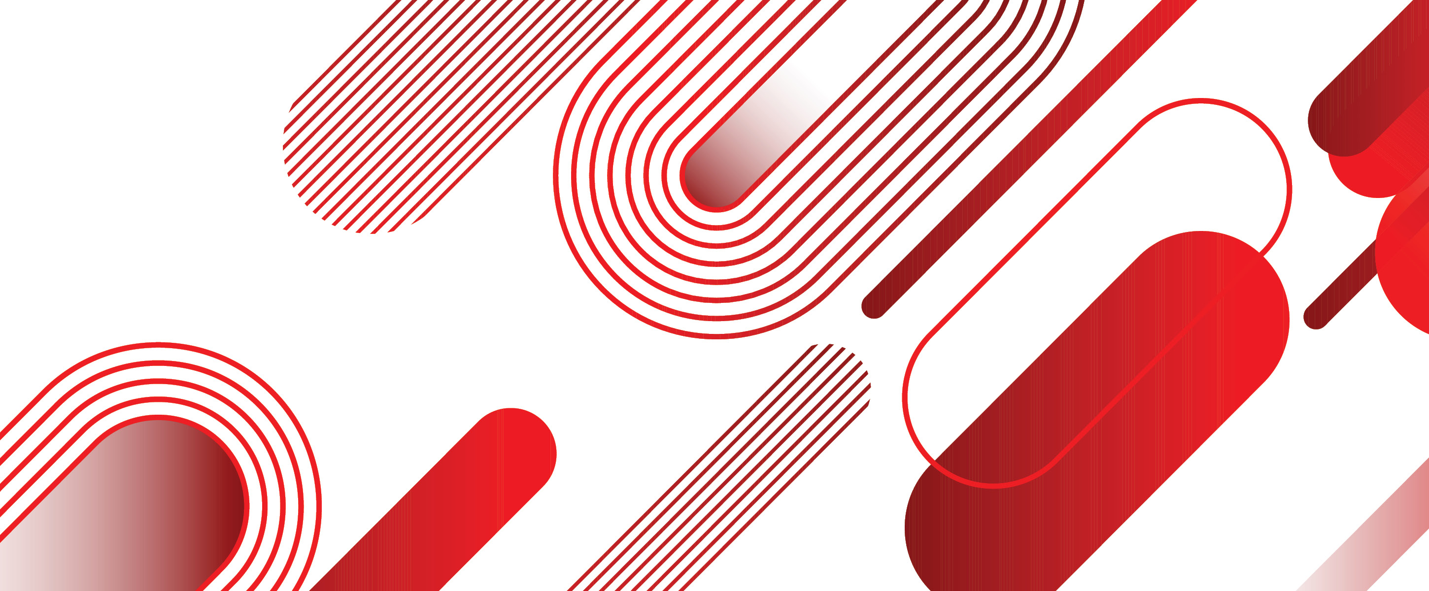 red graphics on white background