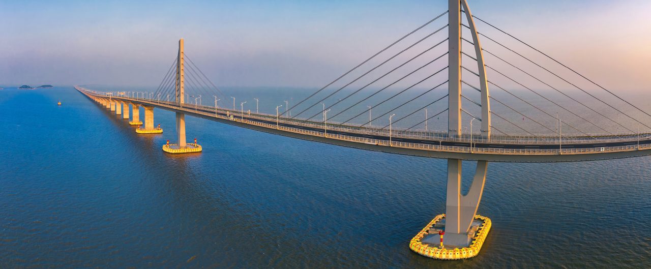 Aerial View Of Hong Kong-Zhuhai-Macao Bridge