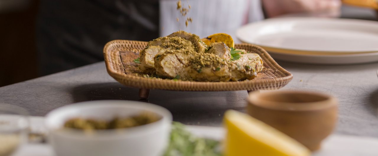 Renee Cherkezian Prepping Zaatar Chicken