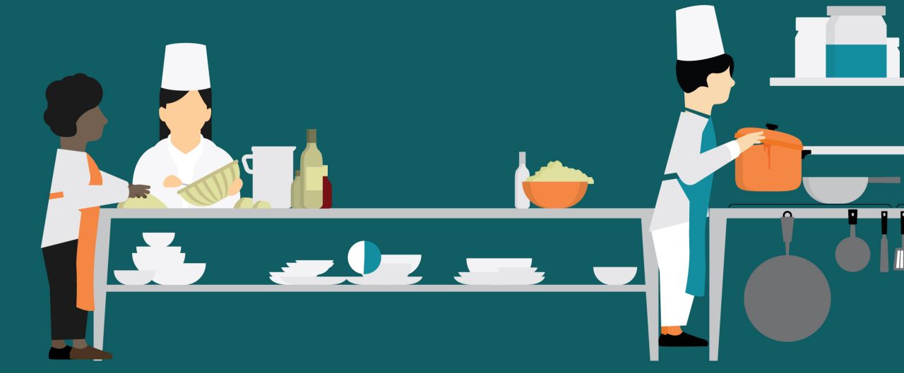 infographic of women in the culinary industry