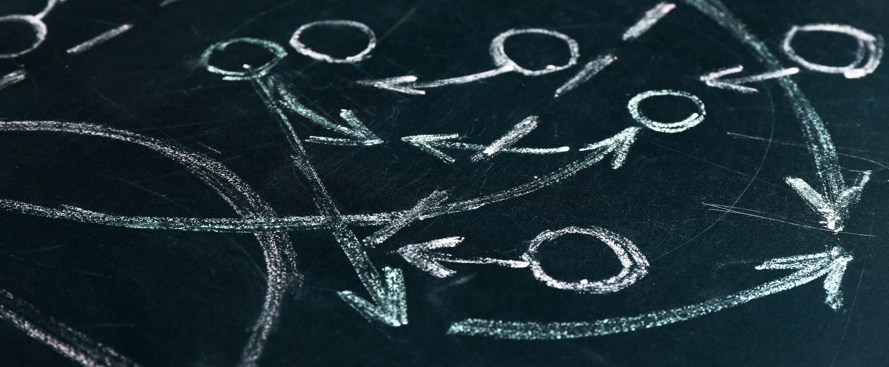 Scheme basketball game on blackboard background