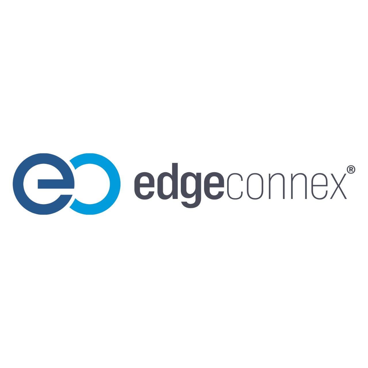edgeconnex logo written in grey on a white background