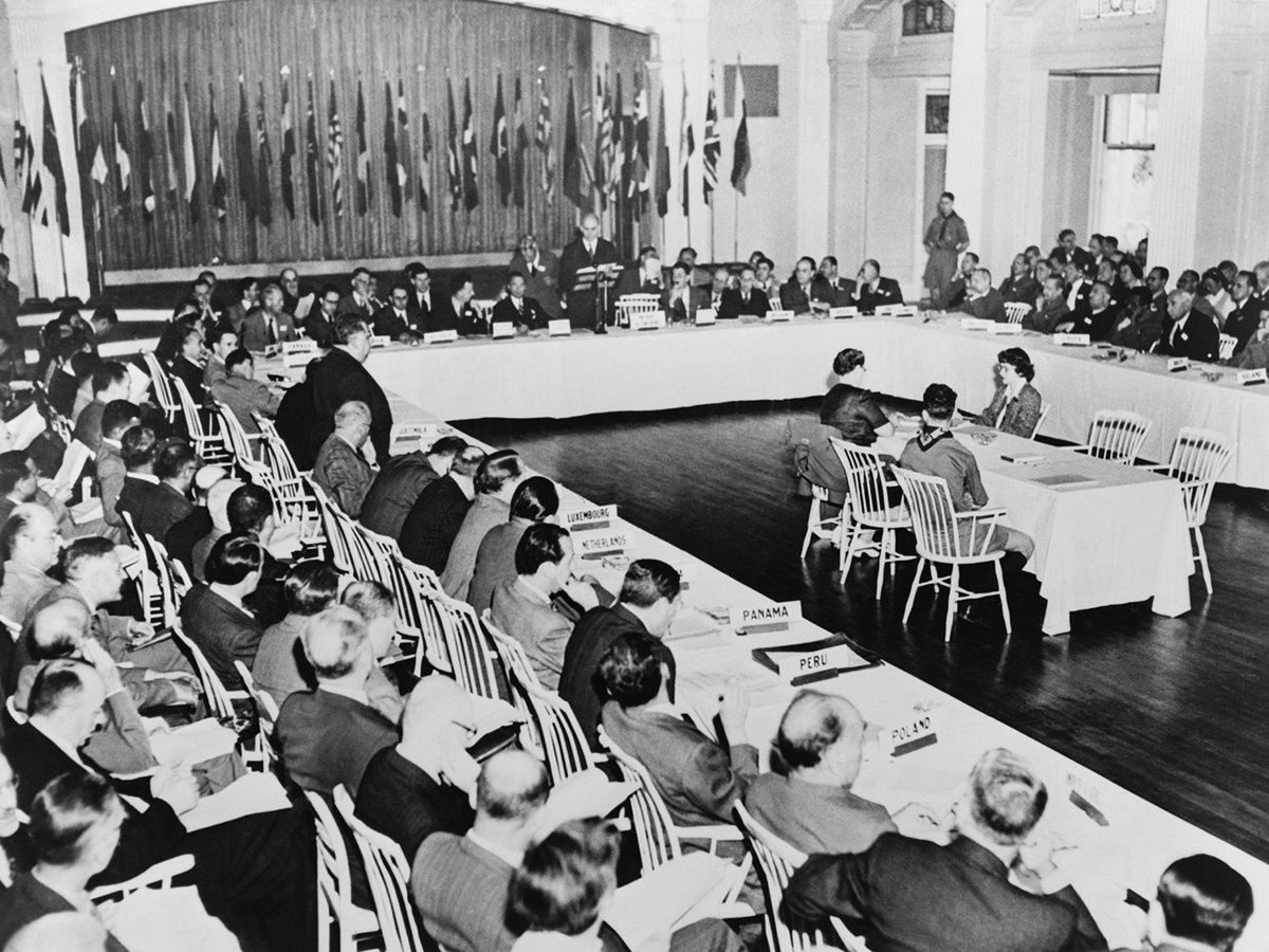 Bretton Woods Conference at Mount Washington Hotel, 1944