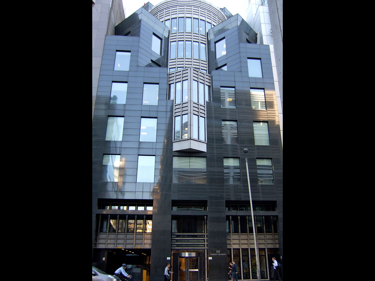 Old London office at Finsbury Pavement