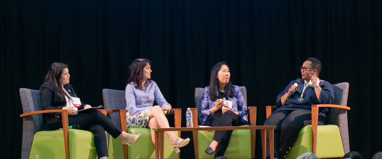 Nina Roque, Maura McAdam, Angela Lee, and Marjorie Perry