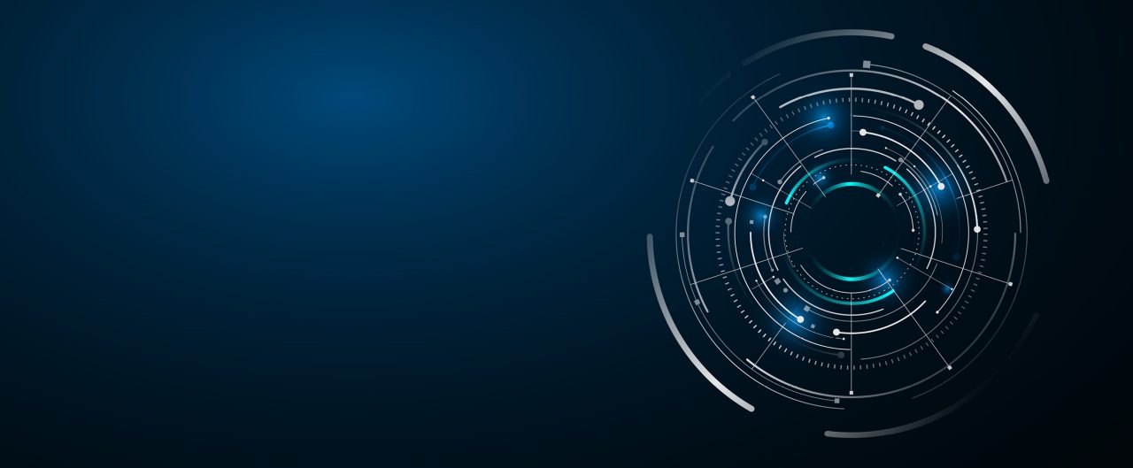 Abstract digital circles