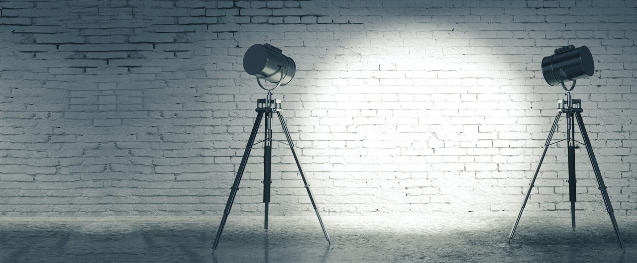 ETF + Securities Lending in spotlights on brick wall