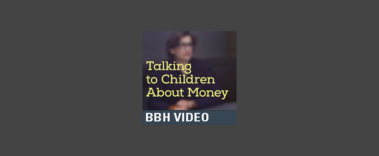 image of adrienne penta with words: Talking to Children about Money