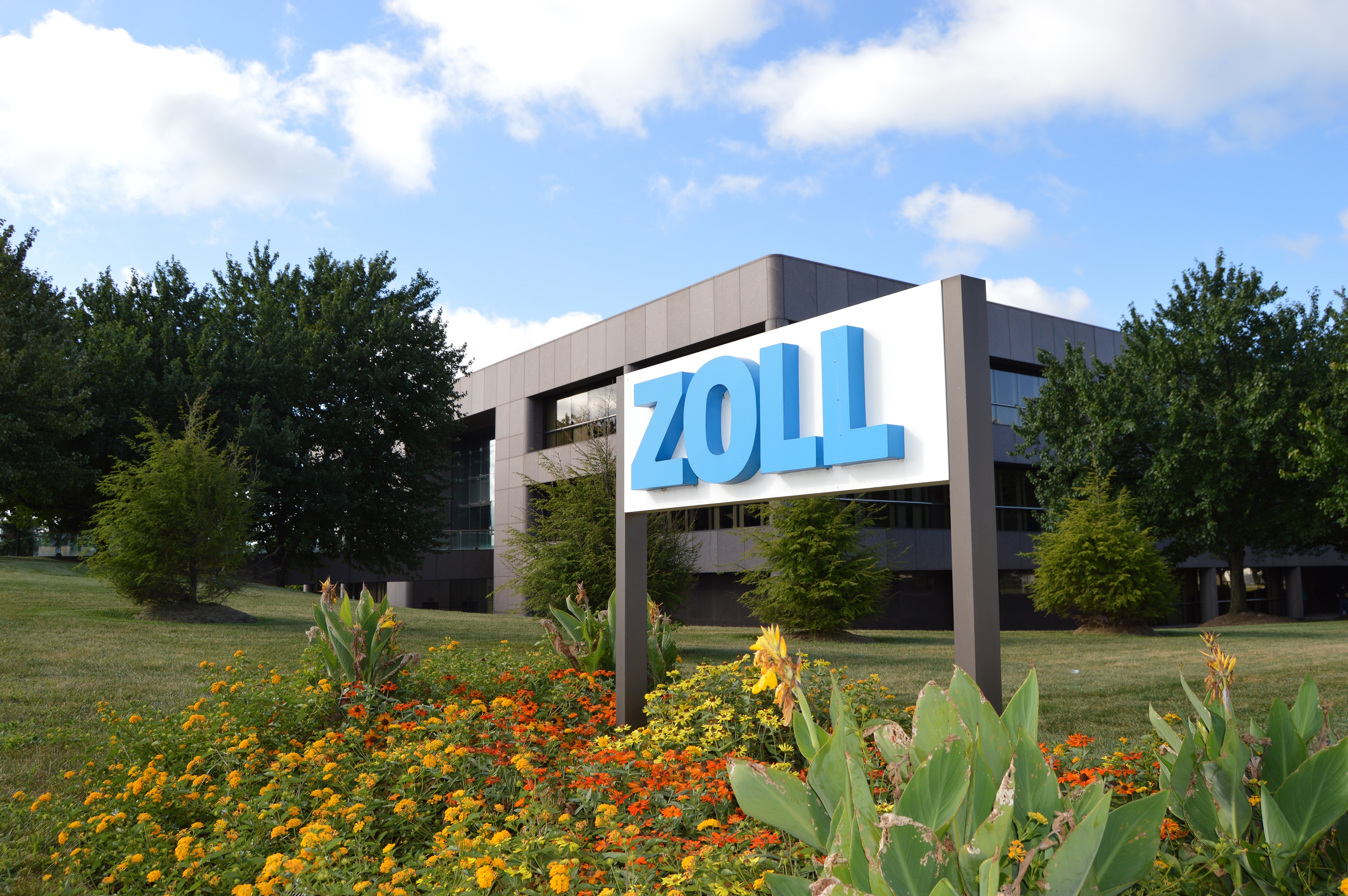 Zoll Medical sign and building