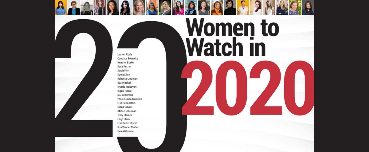 BBH 20 Woman to Watch in 2020, portraits and names inside of large 2020