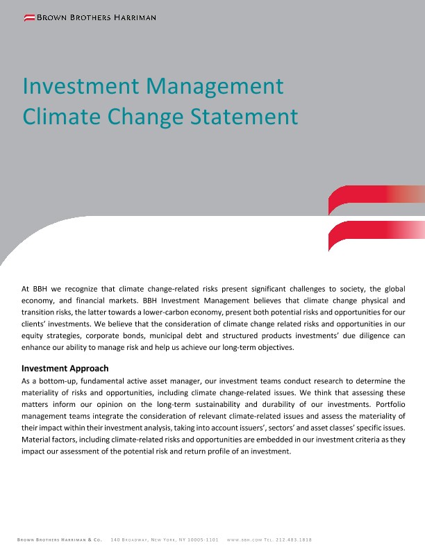 IM Climate Statement - March 2021