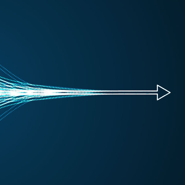 Abstract arrow direction. Technology background
