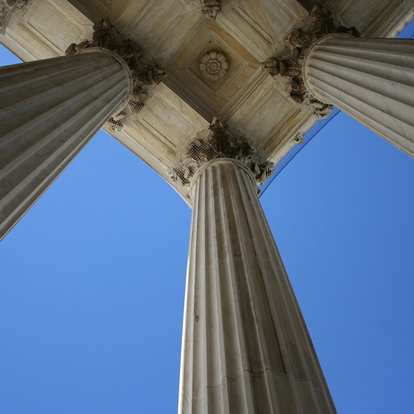 marble columns at Supreme court Washington DC