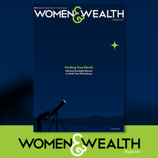 Full cover of the winter 2019 issue of Women and Wealth Magazine