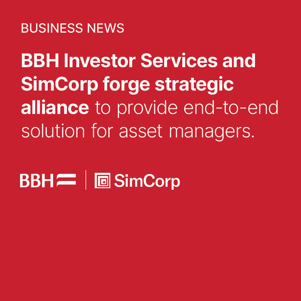 BBH Investor Services and SimCorp forge strategic alliance to provide end-to-end solution for asset managers. And includes BBH and SimCorp corporate logo
