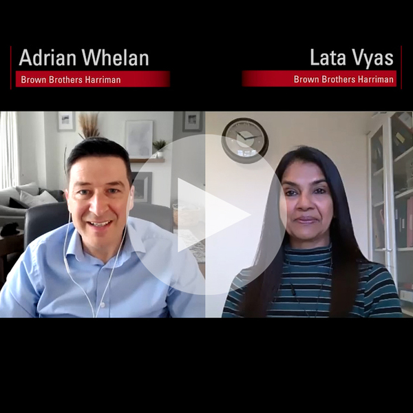 video zoom of Adrian Whelan and Lata Vyas