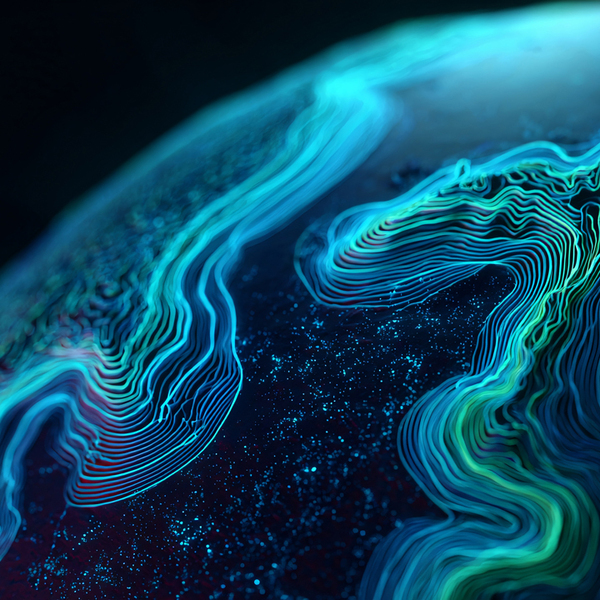 Digital world globe