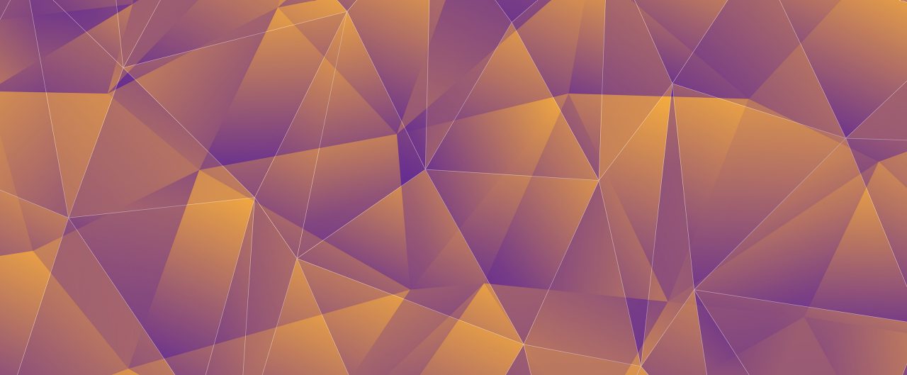 Purple and Orange abstract triangle pattern