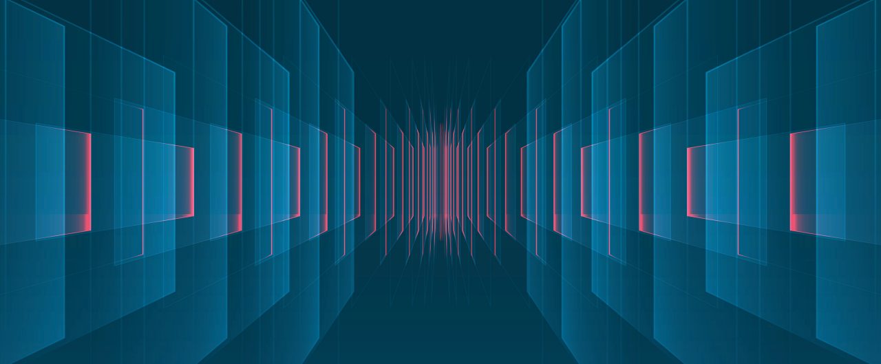 Futuristic portal or tunnel
