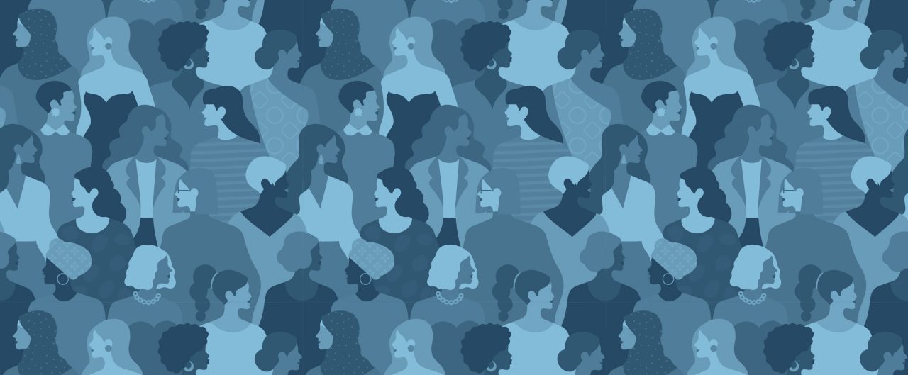 A pattern of many diverse women