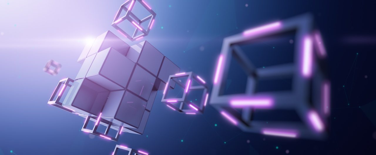 Abstract depiction of blockchain.