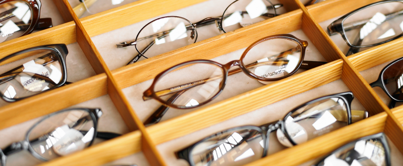 Drawer full with reading glasses